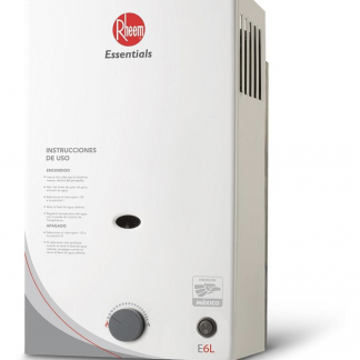 Calentador Instántaneo Rheem litros por minuto de Gas Lp HDEI-MX06P